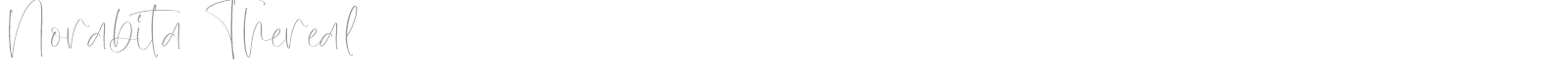 Norabita Thereal font preview